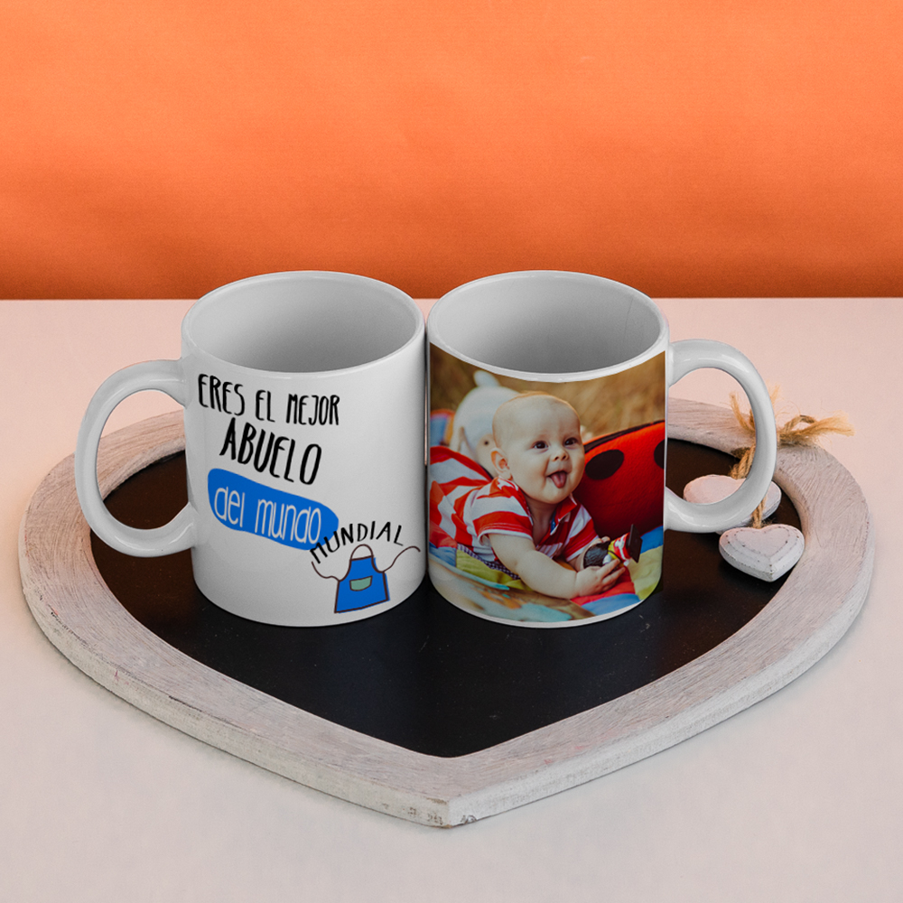 Taza eres el mejor abuelo del mundo mundial - Tú personalizas