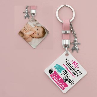 Llavero personalizado "Mi mamá es la mejor de la galaxia"