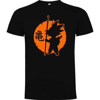 Camiseta Goku silueta
