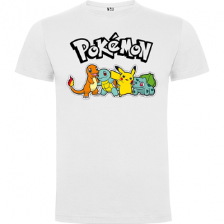 Camiseta Pokémon personajes