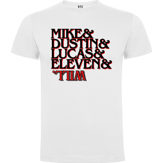 Camiseta Stranger things nombres