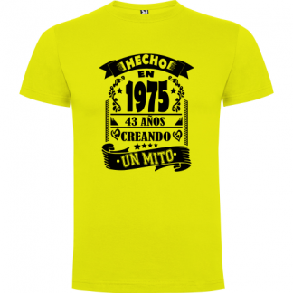 Camiseta hecho en 1975 personalizable