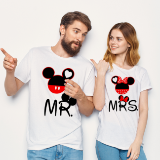 Camisetas personalizadas a juego para parejas