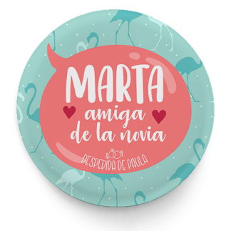 Chapa personalizada para despedida de soltera "Amiga de la novia"