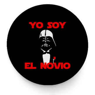 Chapa personalizada para despedida de soltero "Yo soy el novio"