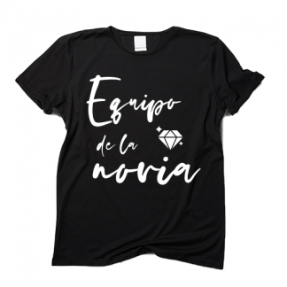 Camiseta " Equipo de la novia anillo"