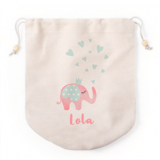 Bolsa personalizada "Elefante rosa"