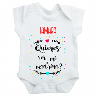 Body personalizado "Quieres ser mi madrina?"
