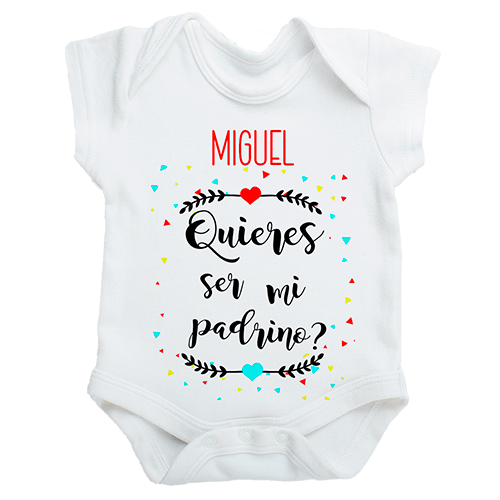 Body personalizado Quieres ser mi padrino? - Tú personalizas