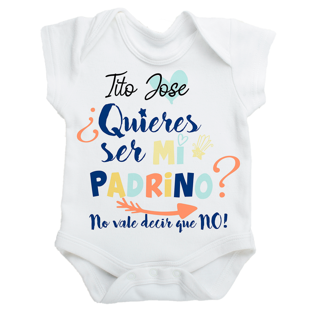 Body personalizado Tito, Quieres ser mi padrino? - Tú personalizas