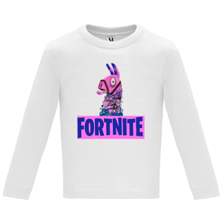 Camiseta manga larga logo Fortnite llama