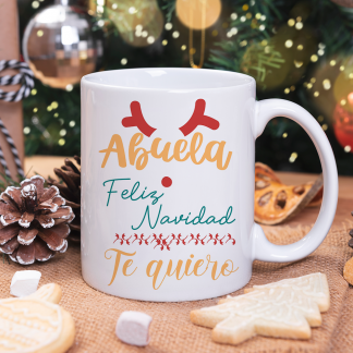 Taza "Abuela feliz navidad"