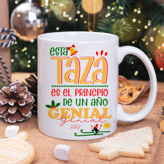 Taza "Esta taza es el principio de un año genial"