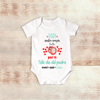 Body "Papi, nuestro corazón late por tí"