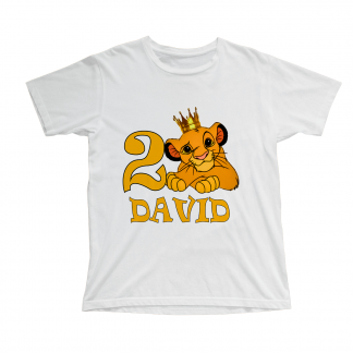 Camiseta cumpleaños rey león
