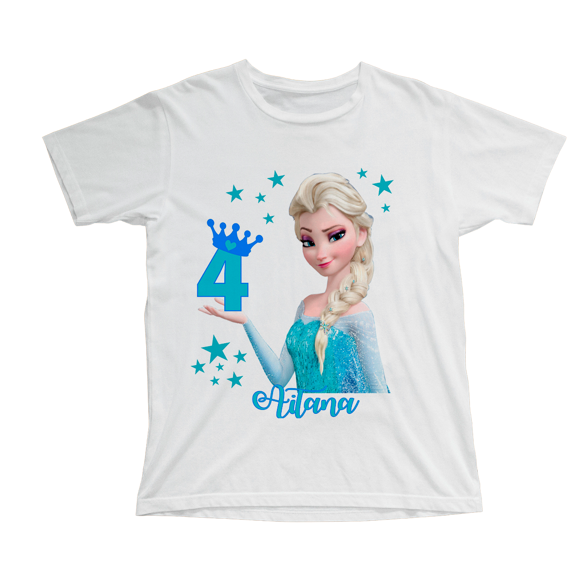 Moviente Sucio Supermercado Camiseta cumpleaños Frozen, personalizable - Tú personalizas