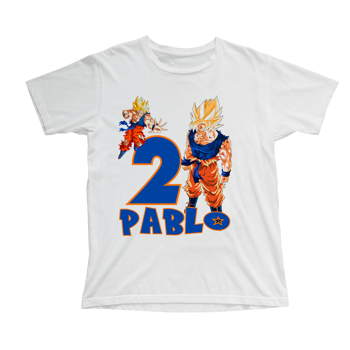 Camiseta cumpleaños dragon ball, personalizable - Tú