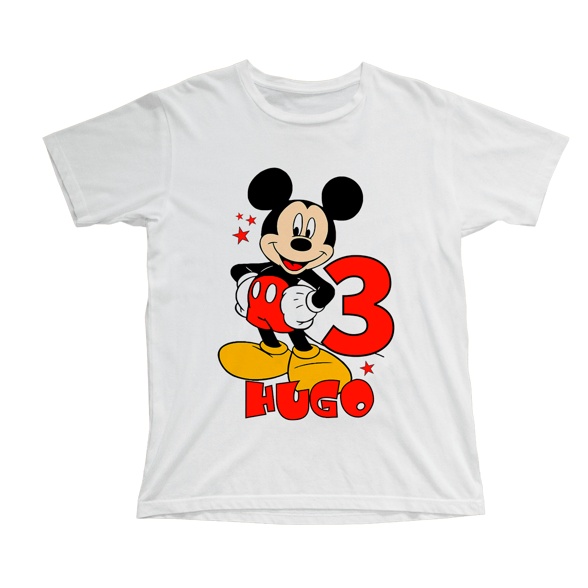 Docenas tela Descodificar Camiseta cumpleaños Mickey, personalizable - Tú personalizas