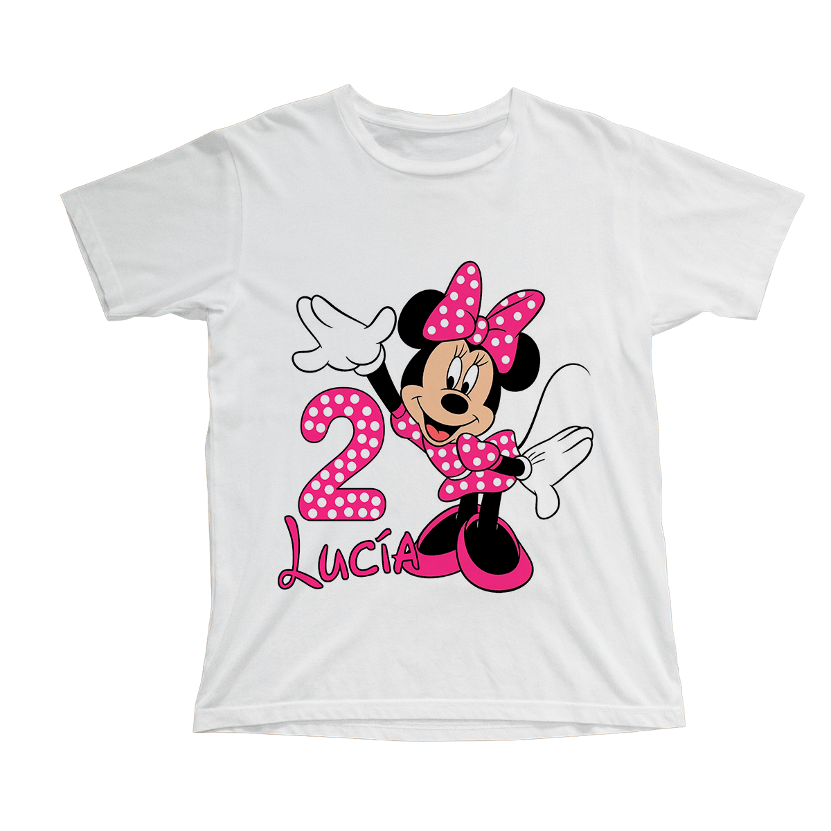 salchicha Tiempo de día Jugar con Camiseta cumpleaños Minnie Mouse, personalizable - Tú personalizas