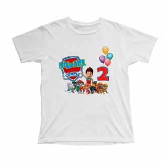 Camiseta cumpleaños patrulla canina