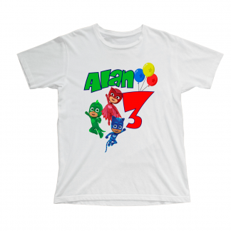Camiseta cumpleaños PJ Masks