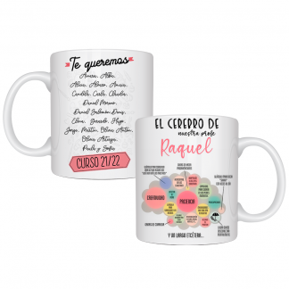 Taza personalizada "El cerebro de nuestra profe"