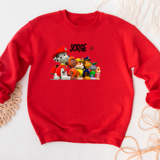 Sudadera personalizada Patrulla canina personajes