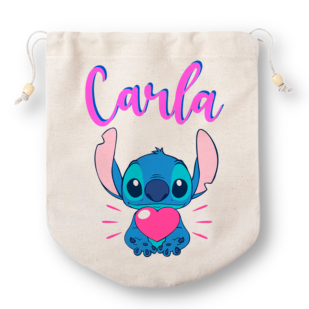 Conquistador Condimento Preferencia Bolsa personalizada "Stich" - Tú personalizas