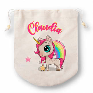 Bolsa personalizada "Unicornio estrella"