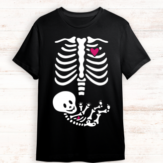 Camiseta bebé esqueleto