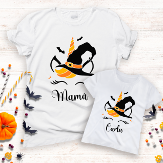 Camisetas a juego "brujita unicornio"