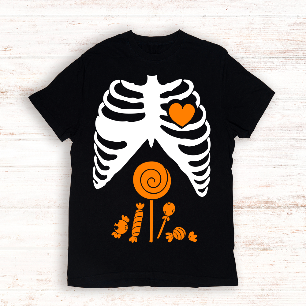 Playera de sales esqueleto para niño