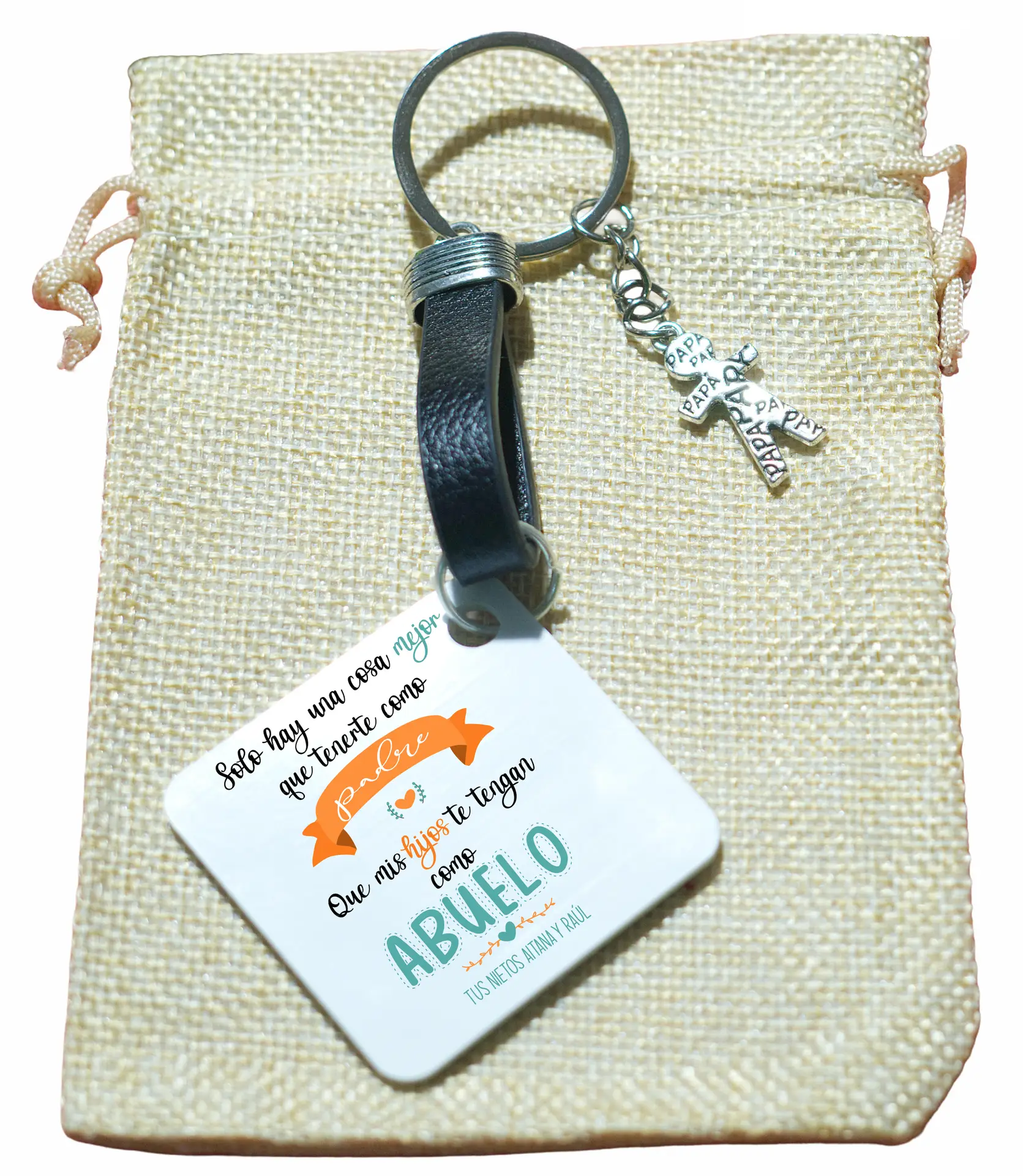 Llavero personalizado Lo mejor de tenerte como Padre es....