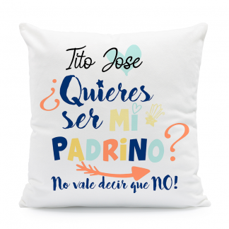 Cojín "Tito quieres ser mi padrino?"