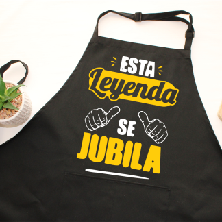 Delantal  "Esta leyenda se jubila"