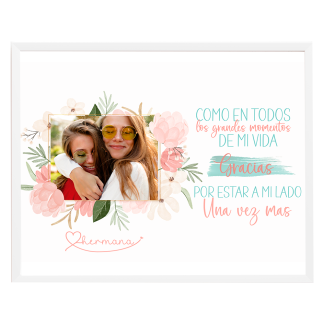 Lámina personalizada «Gracias por estar a mi lado»
