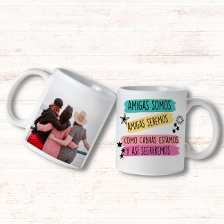Taza personalizada "Amigas somos"