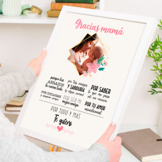 Lámina personalizada "Gracias mamá"
