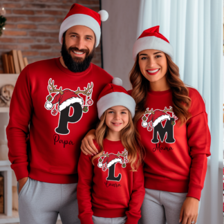 Pack 2 Sudaderas personalizadas "Iniciales Santa"