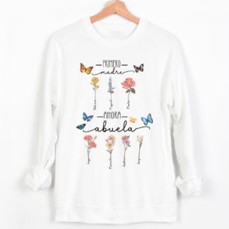 Sudadera personalizada "Primero madre, ahora abuela"