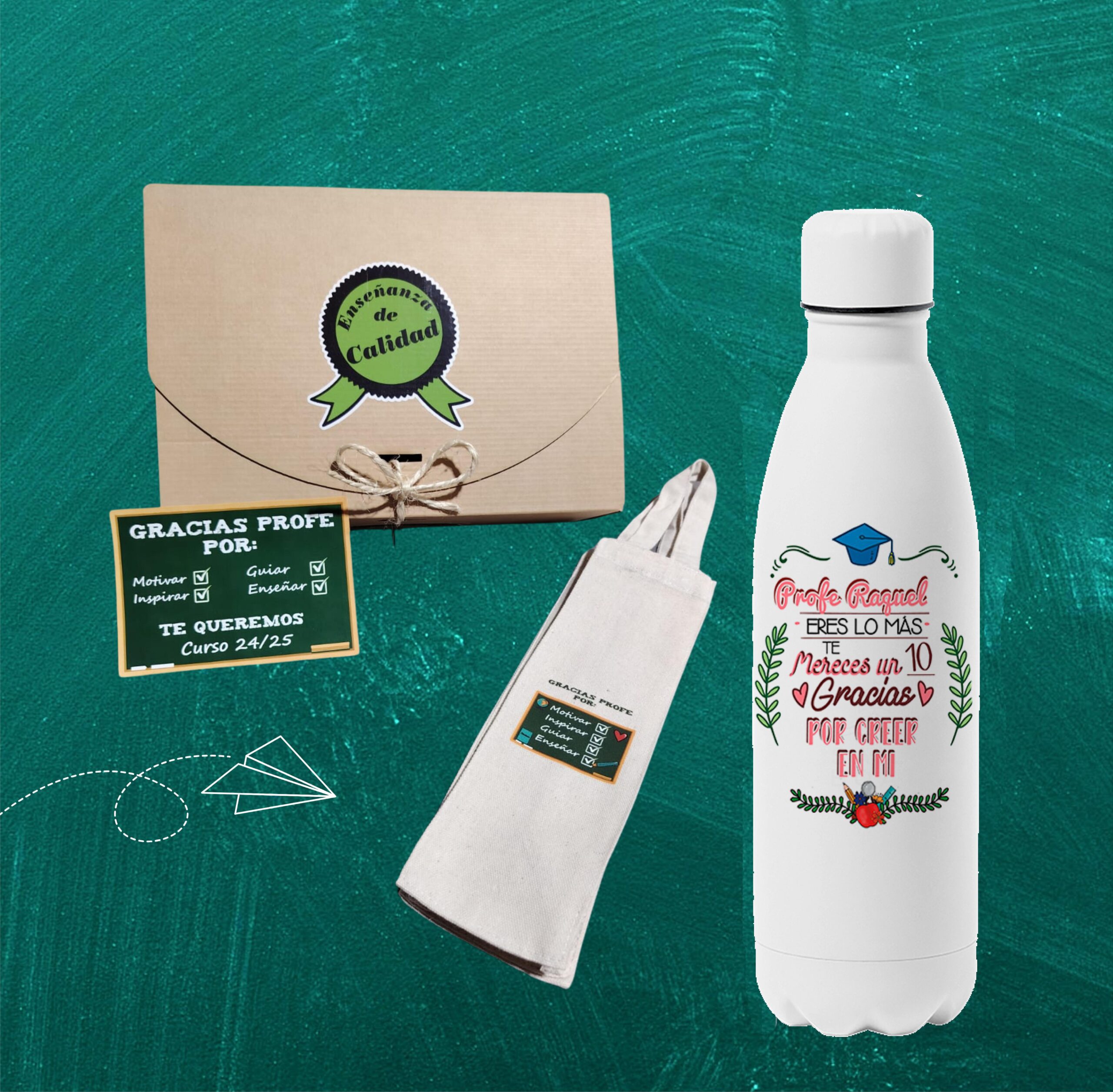 Botella personalizada "Profe eres lo más" - Imagen 3