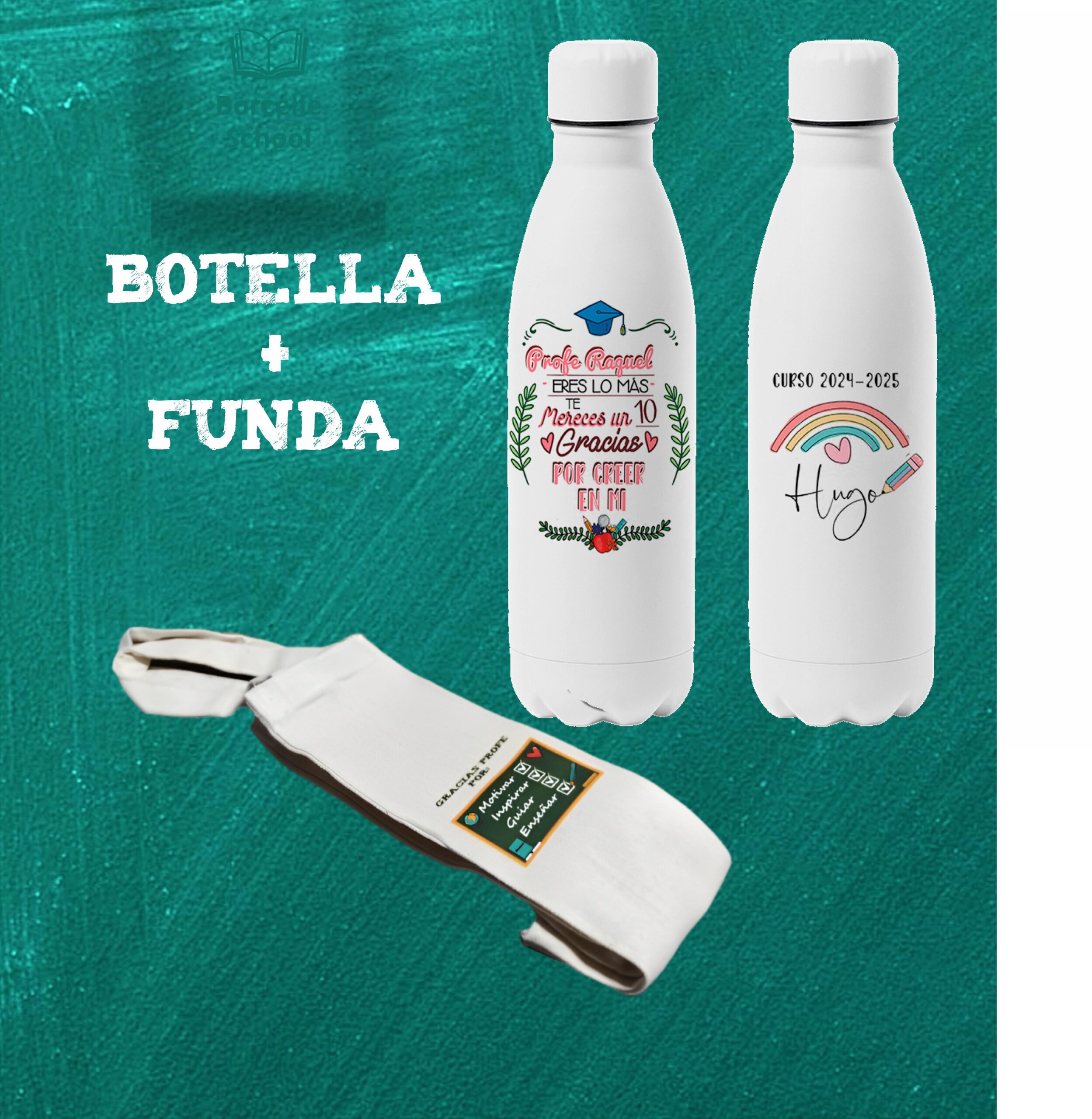 Botella personalizada "Profe eres lo más" - Imagen 2