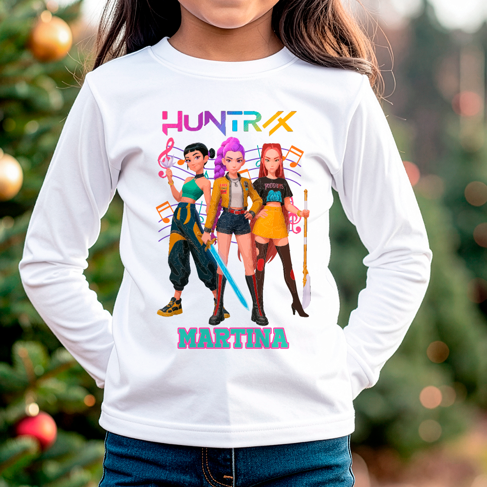 Camiseta manga larga personalizada “Huntrix Power”