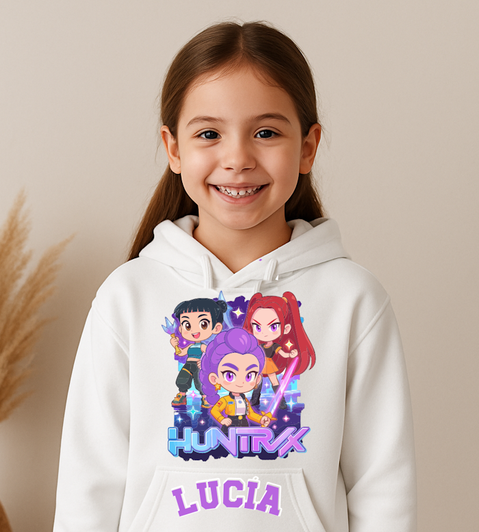Sudadera con capucha “Huntrix Chibi” personalizada - Imagen 3