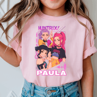 Camiseta personalizada estilo K-Pop “Huntrix” con nombre