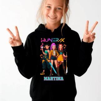 Sudadera con capucha “Huntrix Chibi” personalizada