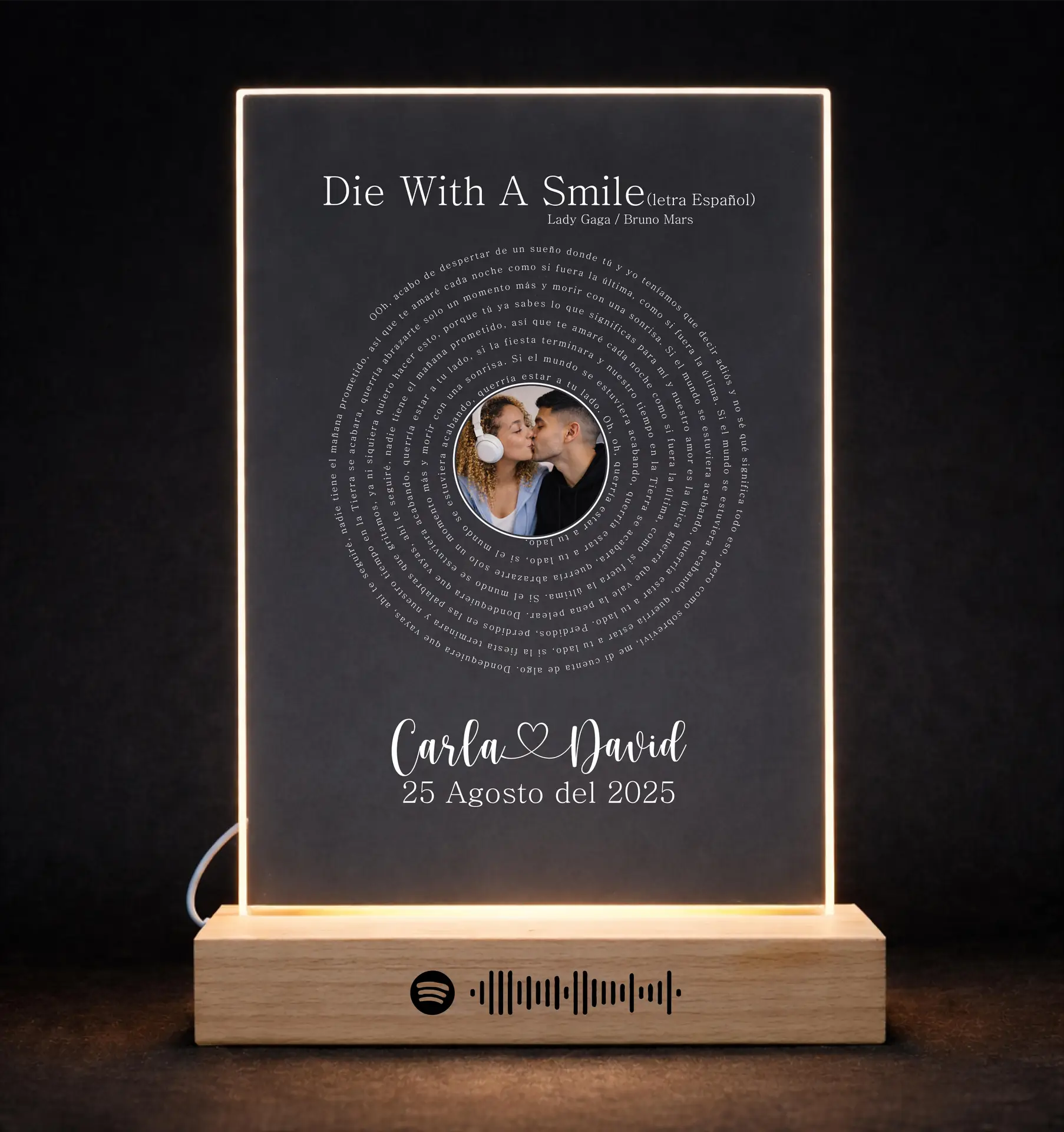 Lampara led  Disco Vinilo letra de Canción