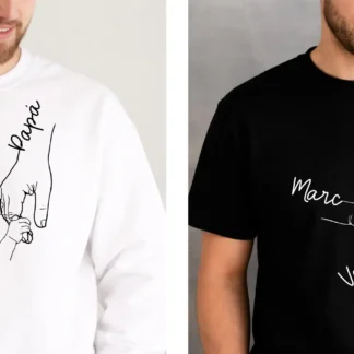 CAMISETA O SUDADERA DEDO HIJO Y MANO PAPÁ
