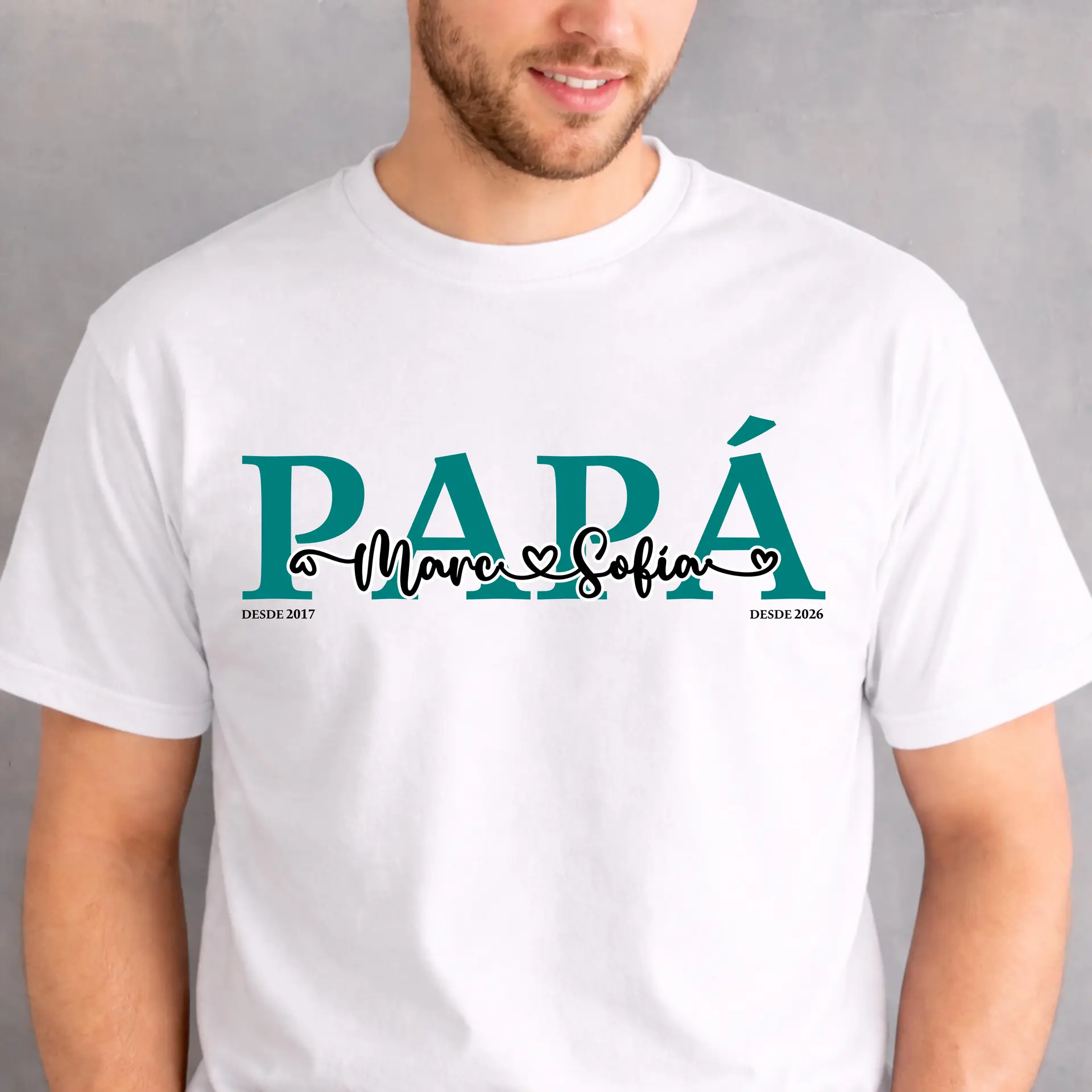 CAMISETA O SUDADERA PAPÁ DESDE... - Imagen 4