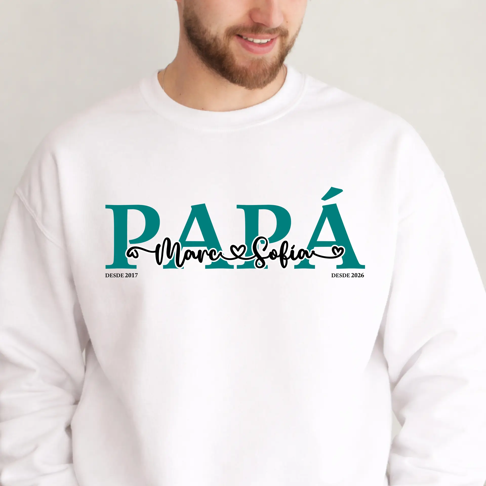 CAMISETA O SUDADERA PAPÁ DESDE... - Imagen 2